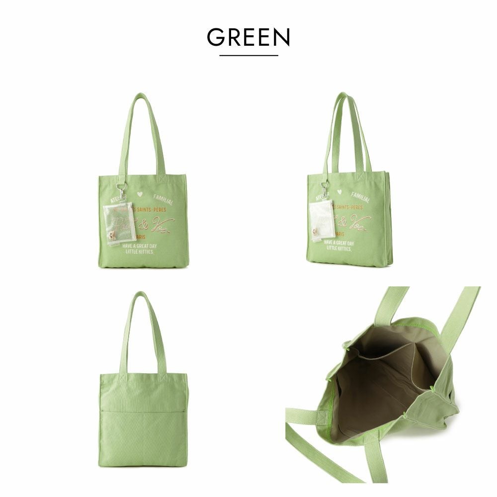 PAUL&JOE ACCESSOIRES 【WEB限定】 クリアポーチ付き9DAYSトートバッグ