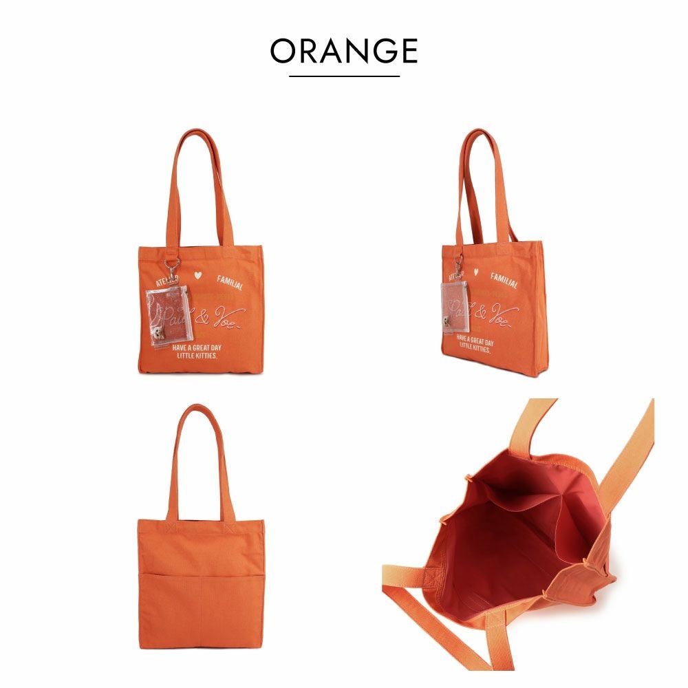 PAUL&JOE ACCESSOIRES 【WEB限定】 クリアポーチ付き9DAYSトートバッグ