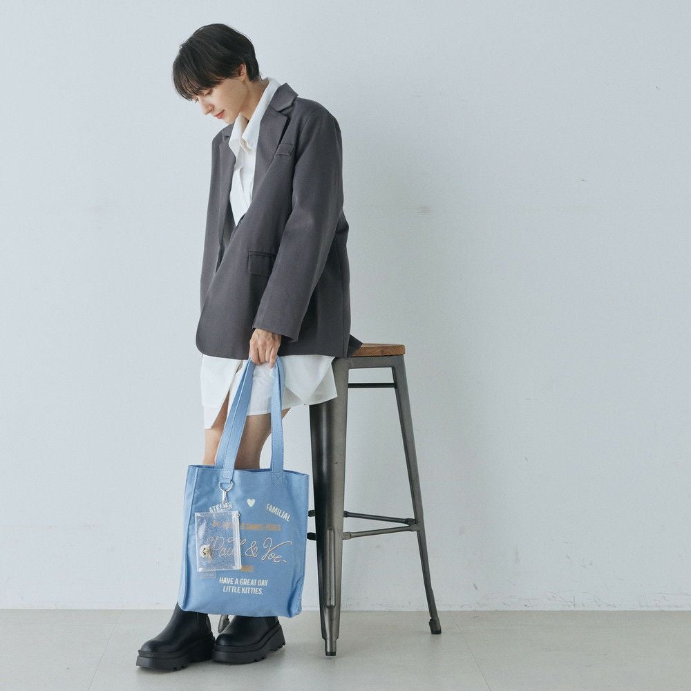 PAUL&JOE ACCESSOIRES 【WEB限定】 クリアポーチ付き9DAYSトートバッグ