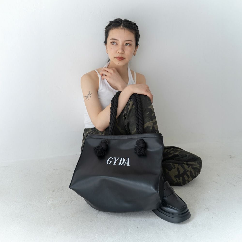 GYDA ショッパー風 フェイクレザートートバッグ A4対応 GY-B192 FAKE