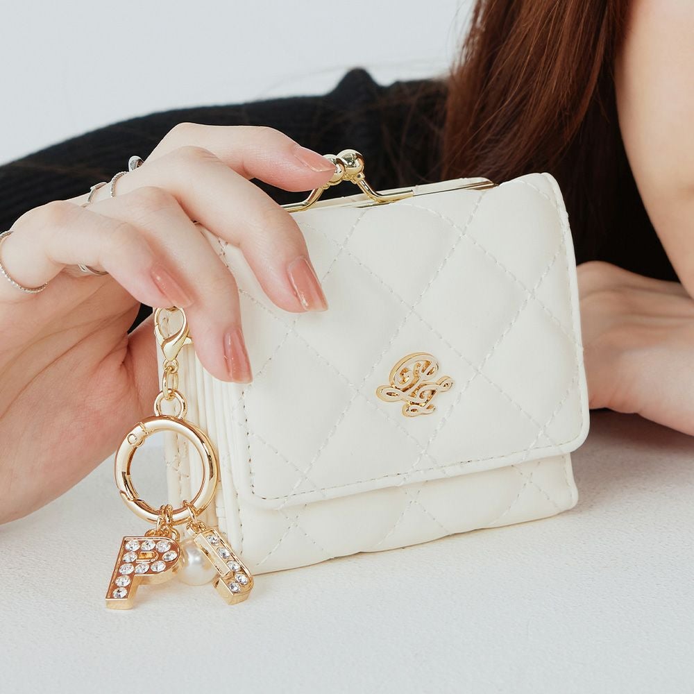 PAUL&JOE ACCESSOIRES がま口財布 三つ折り QUILTING