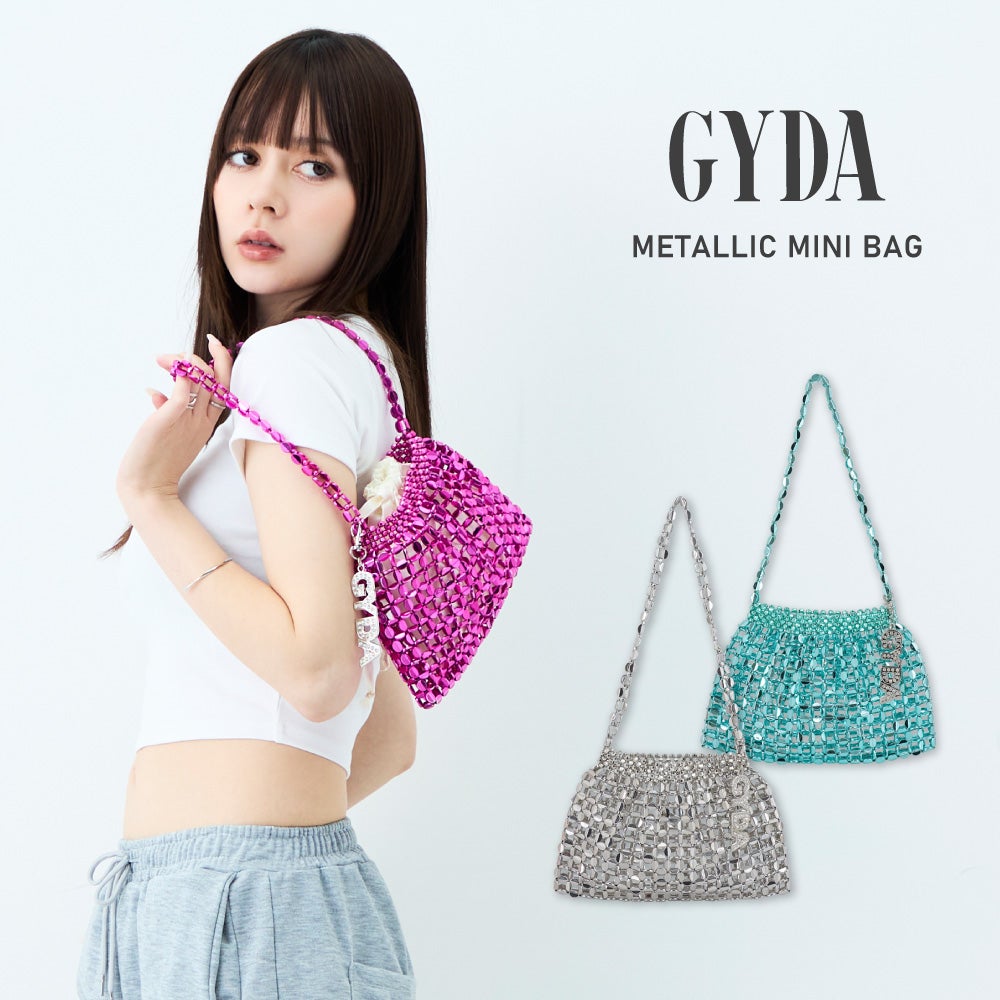 GYDA(ジェイダ)ジェイダ メタリックミニバッグ 巾着付き GY-B452